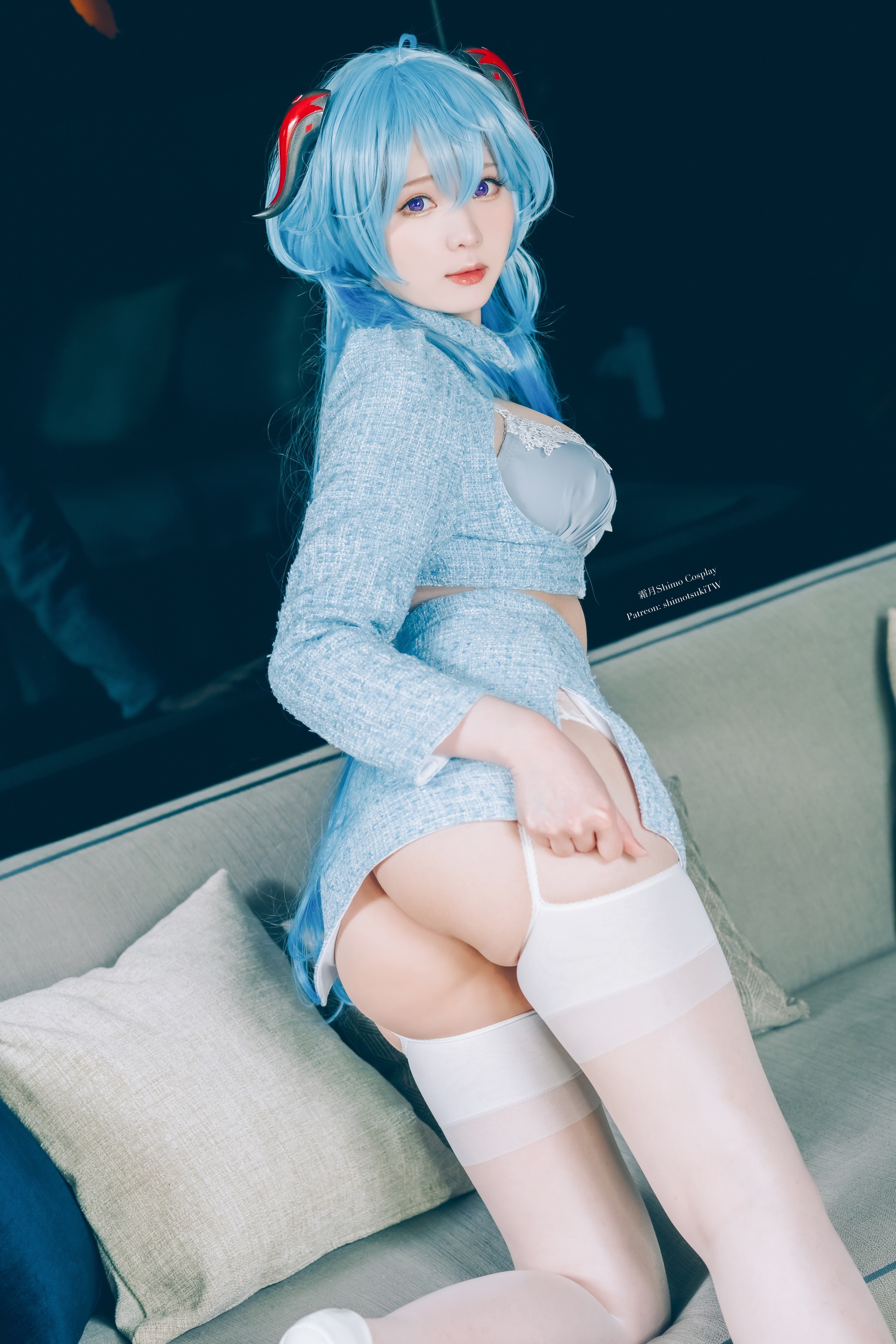 图片[1]-霜月shimo – NO.170 Ganyu lingerie[15P]-XikXak